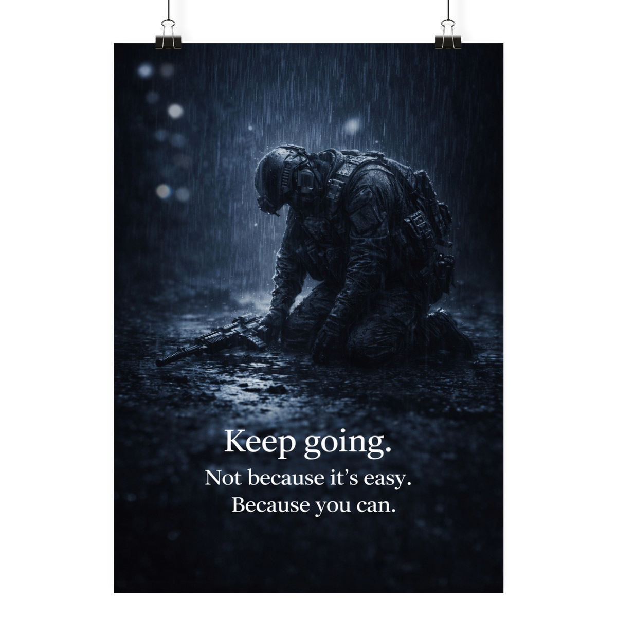 Keep going. - Poster Din A4 (hoch) als Airsoft Poster im DIN-Format