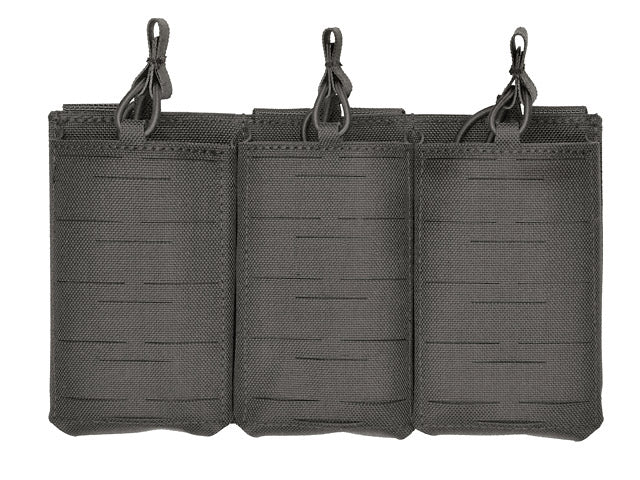 Laser-Cut Panel with 3 AR15 Magazine Pouches - Black als Airsoft Magazin in Schwarz, Ansicht 3