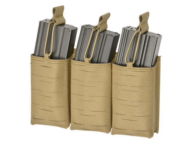 Laser-Cut Panel with 3 AR15 Magazine Pouches - Coyote als Airsoft Magazin in Tan, Ansicht 2
