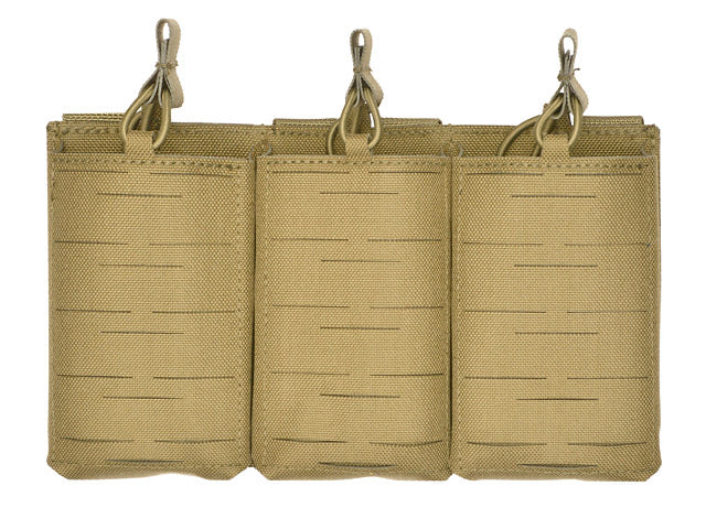 Laser-Cut Panel with 3 AR15 Magazine Pouches - Coyote als Airsoft Magazin in Tan, Ansicht 4