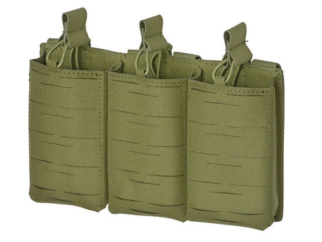Laser-Cut Panel with 3 AR15 Magazine Pouches - Olive als Airsoft Magazin, Ansicht 3