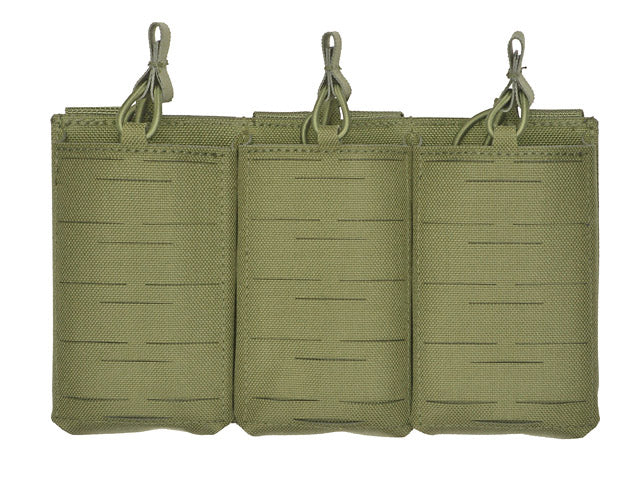 Laser-Cut Panel with 3 AR15 Magazine Pouches - Olive als Airsoft Magazin, Ansicht 4