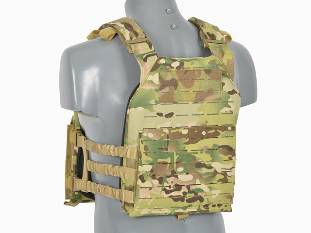 Laser-Cut “Buckle Up" Assault Plate Carrier mit AR15/AK Magazintasche — Multicamo [8Fields] 5