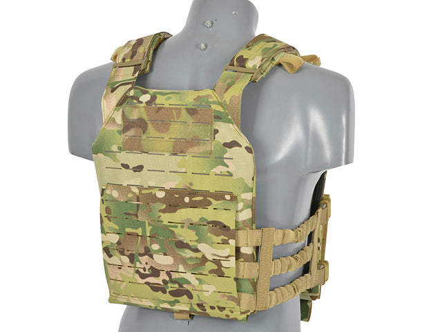 Laser-Cut “Buckle Up" Assault Plate Carrier mit AR15/AK Magazintasche — Multicamo [8Fields] 6