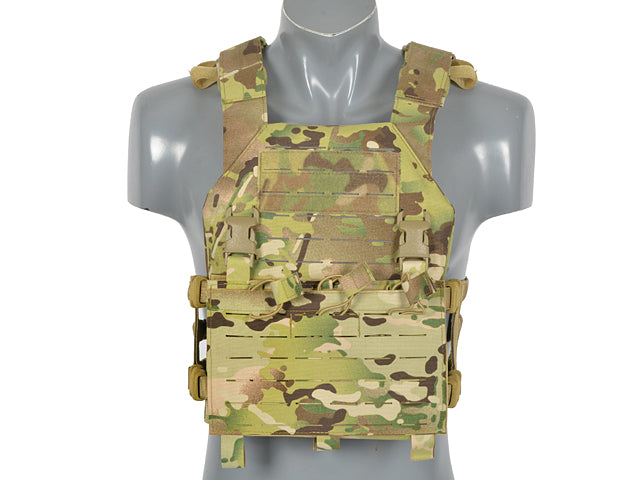 Laser-Cut "Buckle Up" Assault Plate Carrier mit Magazintasche Multicam AK/RPK M4/M16