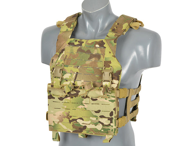 Laser-Cut "Buckle Up" Assault Plate Carrier mit Magazintasche Multicam AK/RPK M4/M16