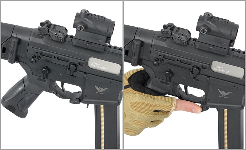 M917G UTR45 Schwarz – 0,5J als Airsoft SMG von Double Eagle, Ansicht 16