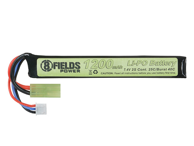 Minitam Battery Li-Po 1200mAh 7,4V 25/40C [8FIELDS] als Airsoft Zubehör, Ansicht 1