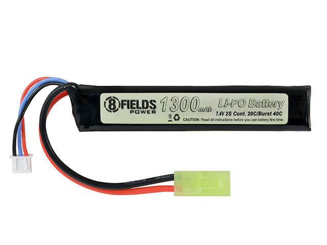 Minitam Battery Li-Po 1300mAh 7,4V 20/40C [8FIELDS] als Airsoft Zubehör, Ansicht 1