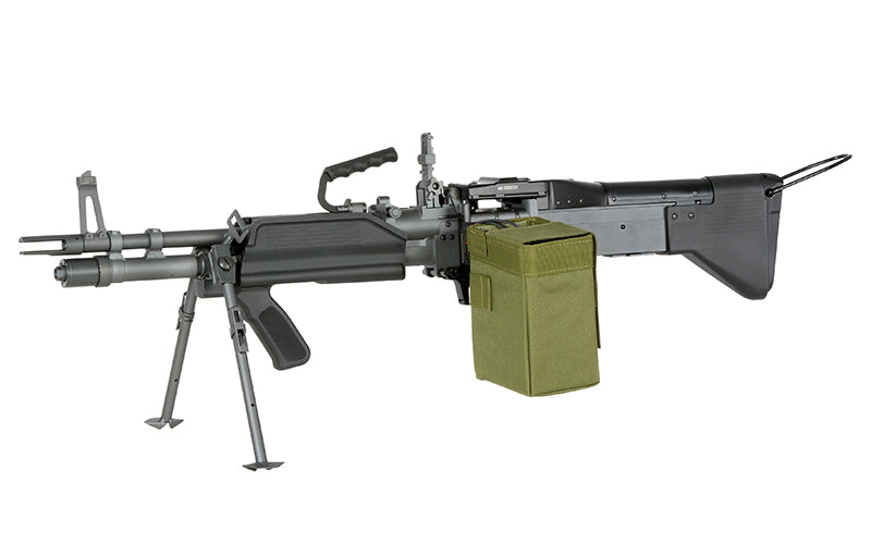 MK43 Mod0 HMG – 0,5J als Airsoft LMG von A&K in Schwarz, Ansicht 3