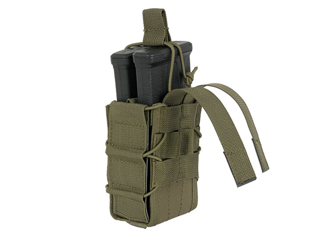 MOLLE Double Rifle Mag Speed Pouch – Olive als MOLLE Pouch, Ansicht 5