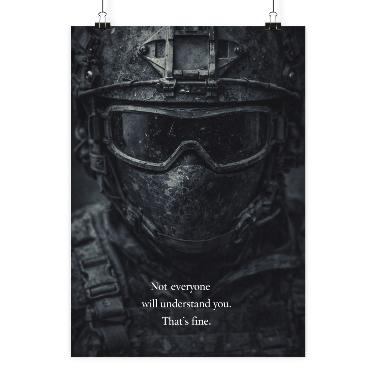 Not everyone will understand you. - Poster Din A2 (hoch) als Airsoft Poster im DIN-Format