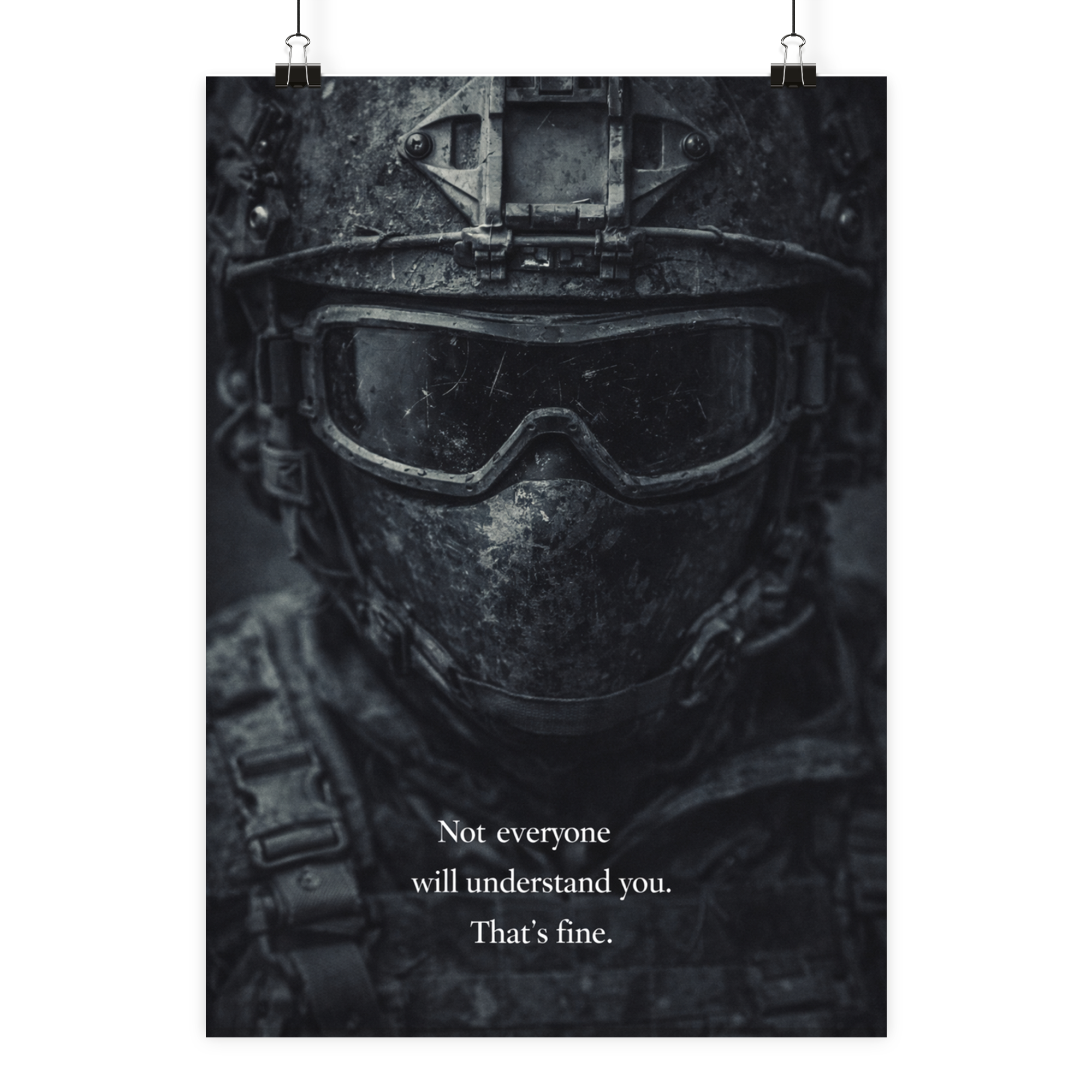 Not everyone will understand you. - Poster Din A2 (hoch) als Airsoft Poster im DIN-Format