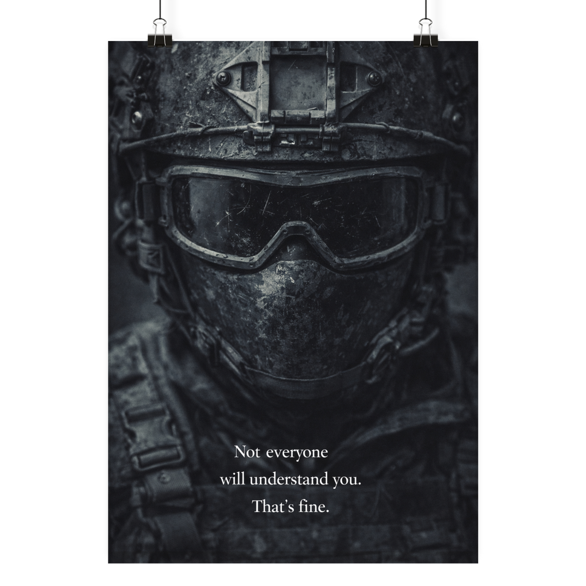 Not everyone will understand you. - Poster Din A3 (hoch) als Airsoft Poster im DIN-Format