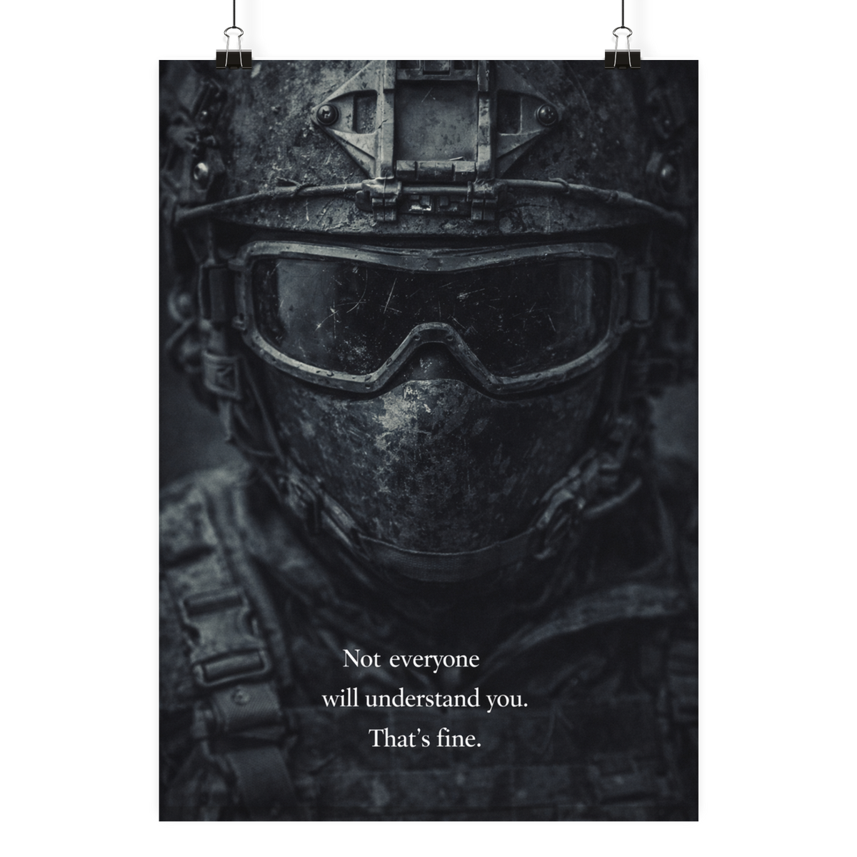 Not everyone will understand you. - Poster Din A4 (hoch) als Airsoft Poster im DIN-Format