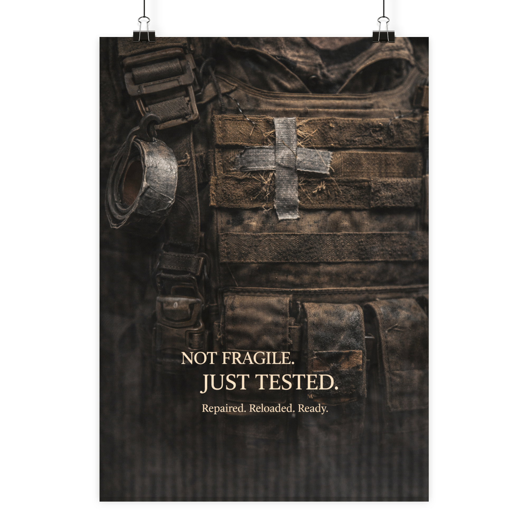 Not fragile. Just tested - Poster Din A1 (hoch) als Airsoft Poster im DIN-Format