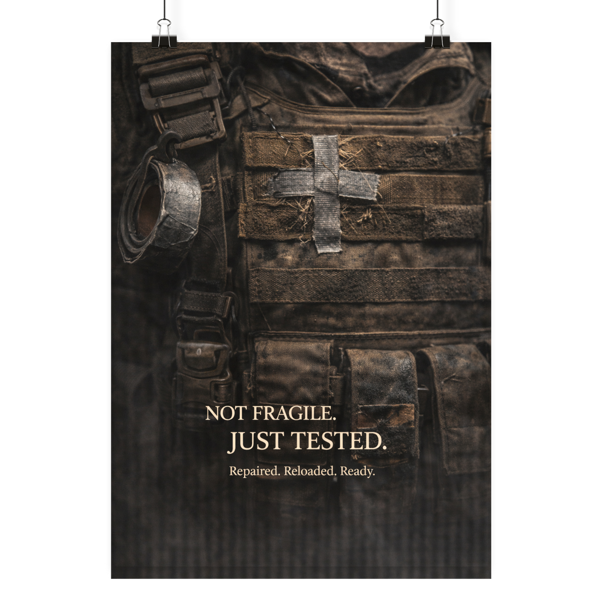Not fragile. Just tested - Poster Din A4 (hoch) als Airsoft Poster im DIN-Format