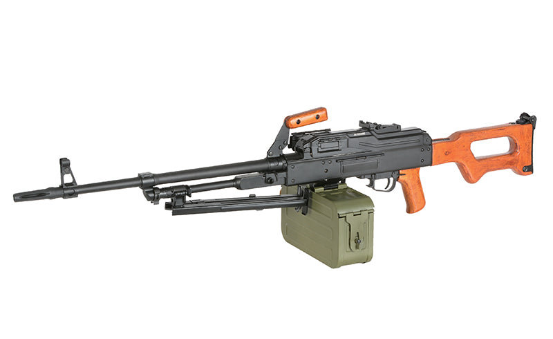 PKM H.M.G. Echtholz – 0,5J als Airsoft LMG von A&K, Ansicht 3