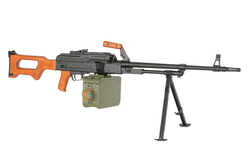 PKM H.M.G. Echtholz – 0,5J als Airsoft LMG von A&K, Ansicht 4