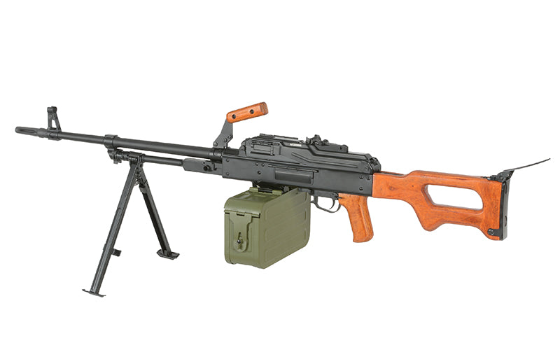 PKM H.M.G. Echtholz – 0,5J als Airsoft LMG von A&K, Ansicht 5