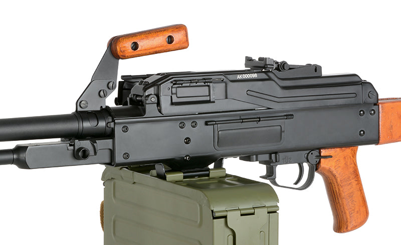 PKM H.M.G. Echtholz – 0,5J als Airsoft LMG von A&K, Ansicht 8