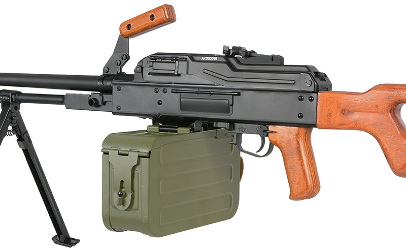 PKM H.M.G. Echtholz – 0,5J als Airsoft LMG von A&K, Ansicht 9