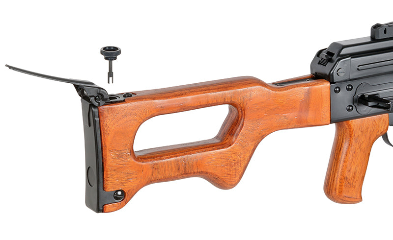 PKM H.M.G. Echtholz – 0,5J als Airsoft LMG von A&K, Ansicht 14