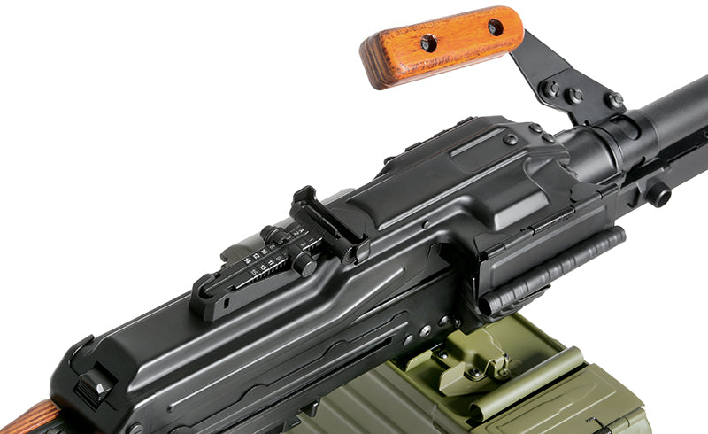 PKM H.M.G. Echtholz – 0,5J als Airsoft LMG von A&K, Ansicht 15