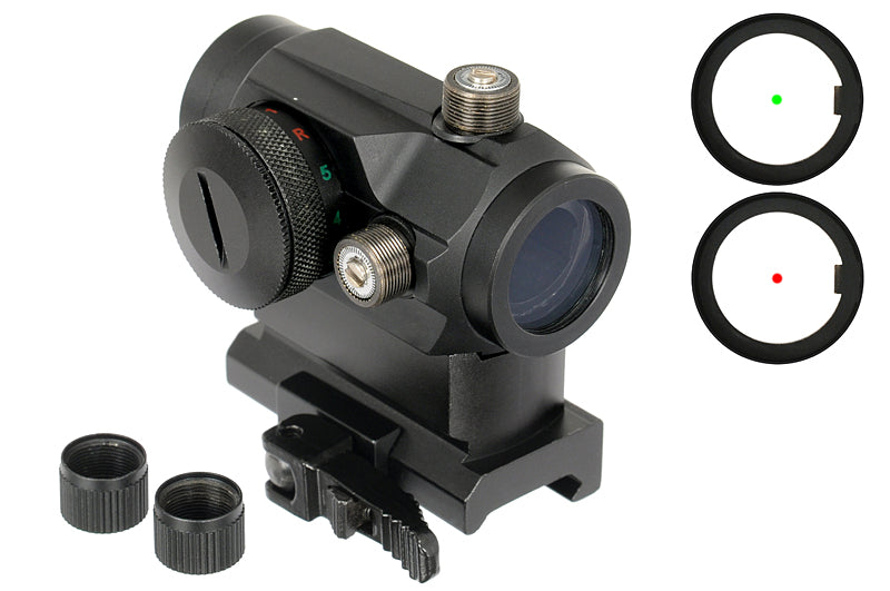 QD Red Dot Sight 1x28 - high/low als Airsoft Red Dot von PCS in Rot, Ansicht 2