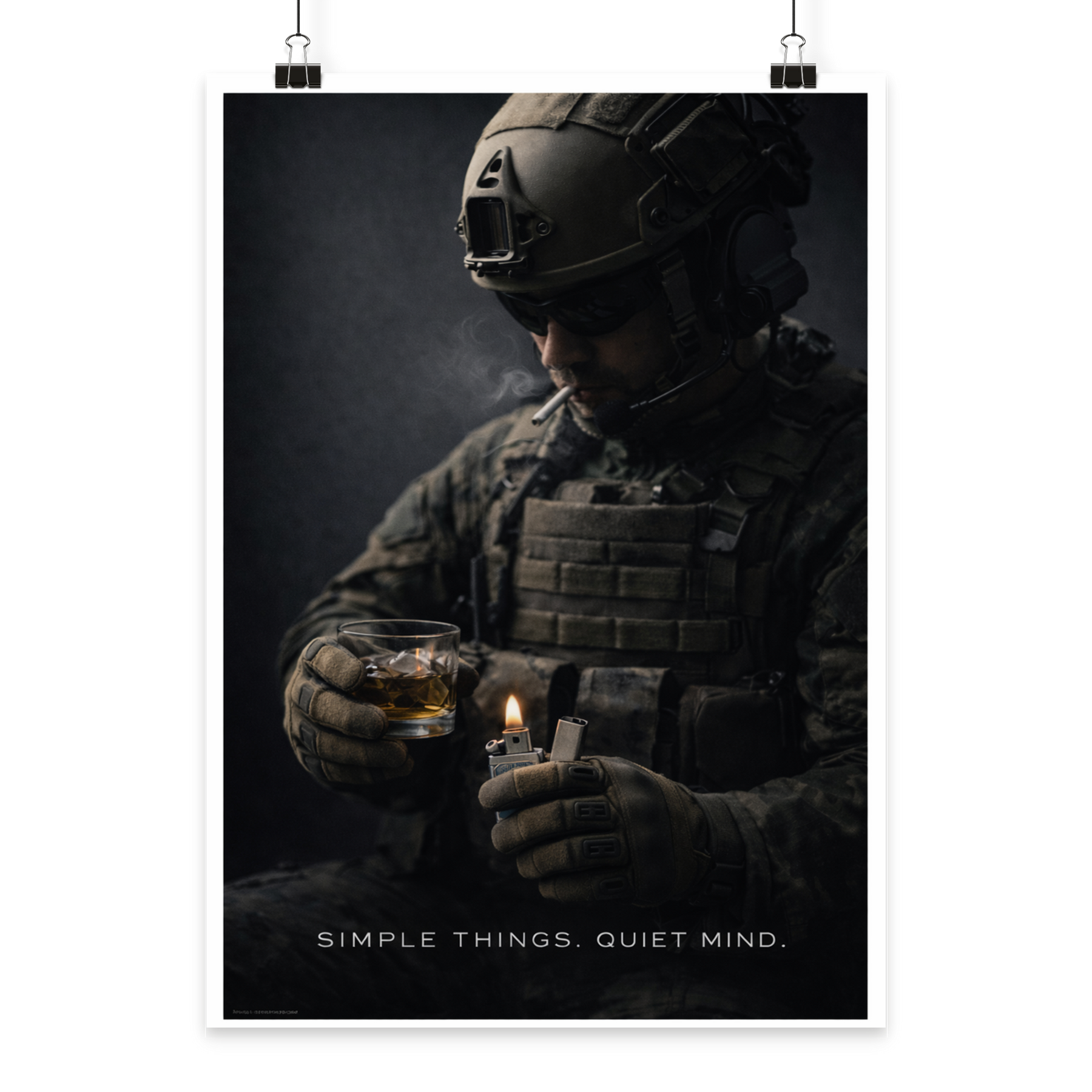 Simple Things. Quiet Mind - Poster Din A2 (hoch)
