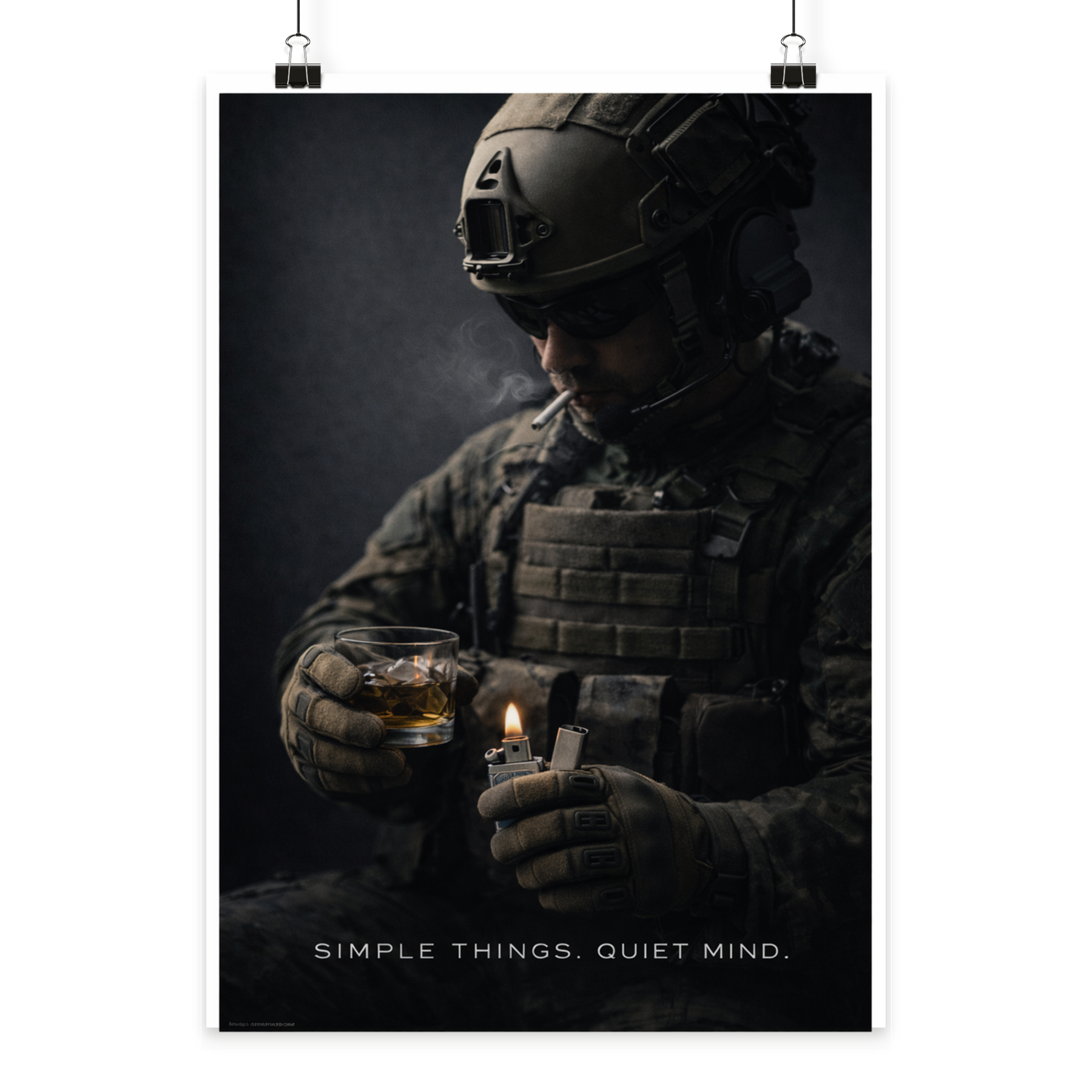 Simple Things. Quiet Mind - Poster Din A4 (hoch)