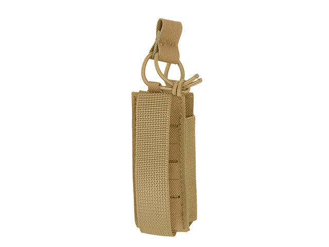 Single Elastic Laser-Cut Pistol Magazine Pouch - Coyote als Airsoft Magazin, Ansicht 2