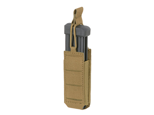 Single Elastic Laser-Cut Pistol Magazine Pouch - Coyote als Airsoft Magazin, Ansicht 4