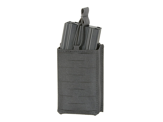 Single Laser-Cut Compact Magazine Pouch for AR15/AK - Black