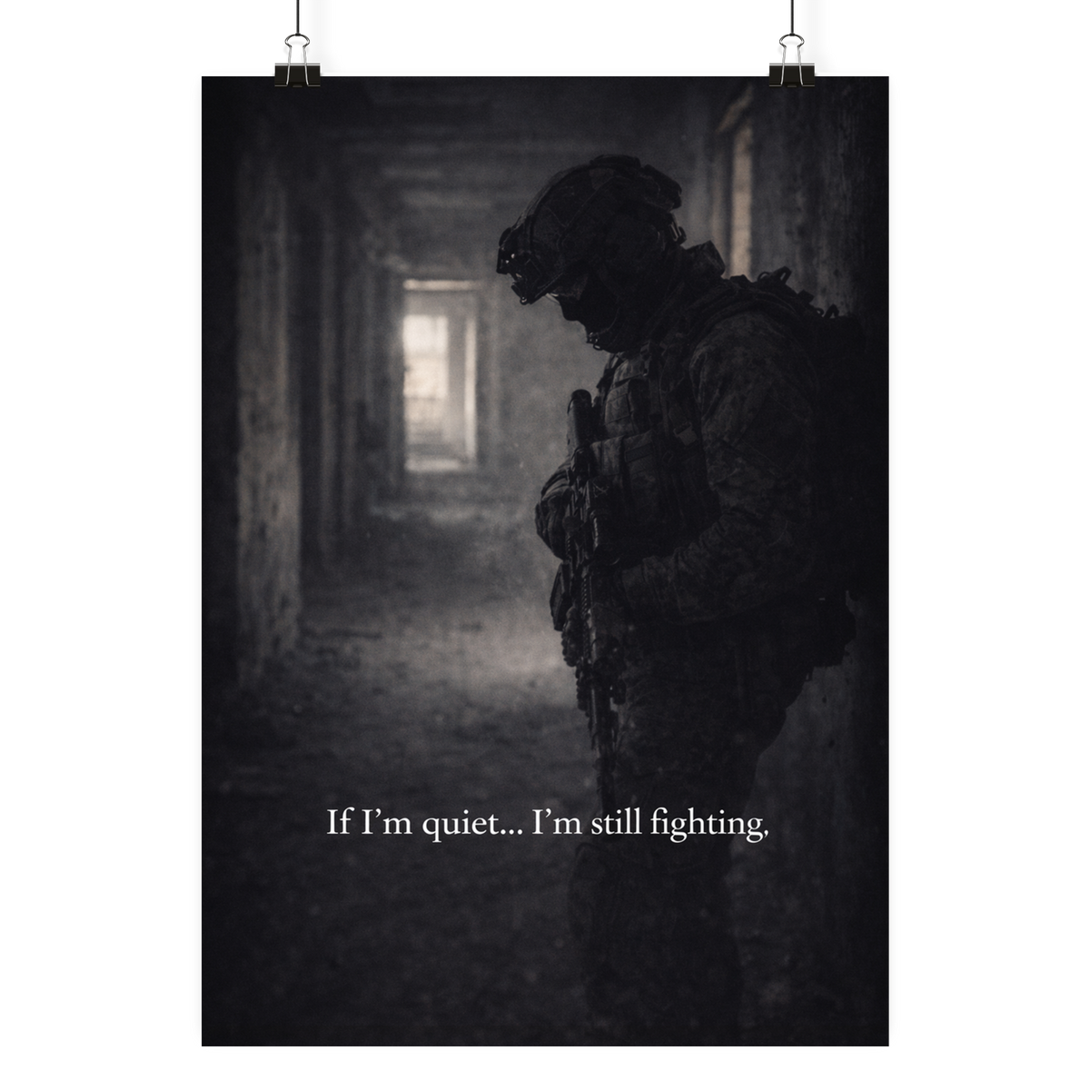 Still fighting - Poster Din A4 (hoch) als Airsoft Poster im DIN-Format