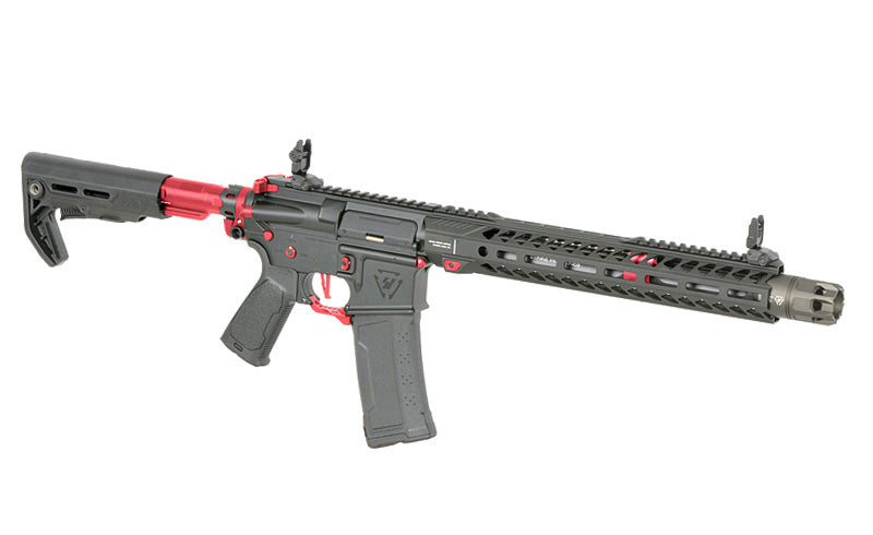 Strike industries 13.5" Raiders Competition Carbine AEG, GEN-2 - Red – 0,5J - Produktbild 4 bei VARION