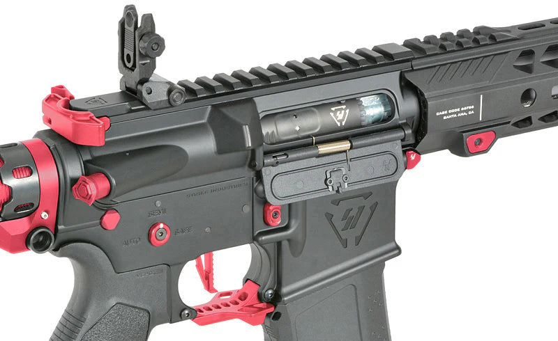 Strike industries 13.5" Raiders Competition Carbine AEG, GEN-2 - Red – 0,5J - Produktbild 11 bei VARION