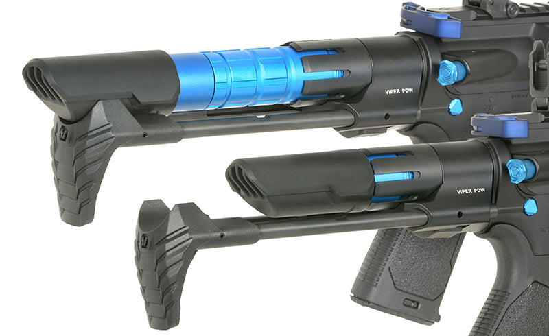 Strike industries 4" Raiders Competition PDW AEG, GEN-2 - Blue – 0,5J - Produktbild 7 bei VARION