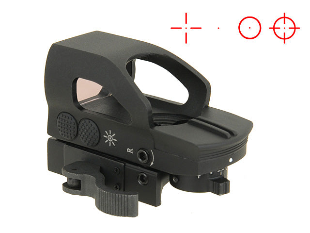 Tactical 4 Reticle Reflex Sight mod.2 - Black als Airsoft Red Dot von PCS in Schwarz, Ansicht 3