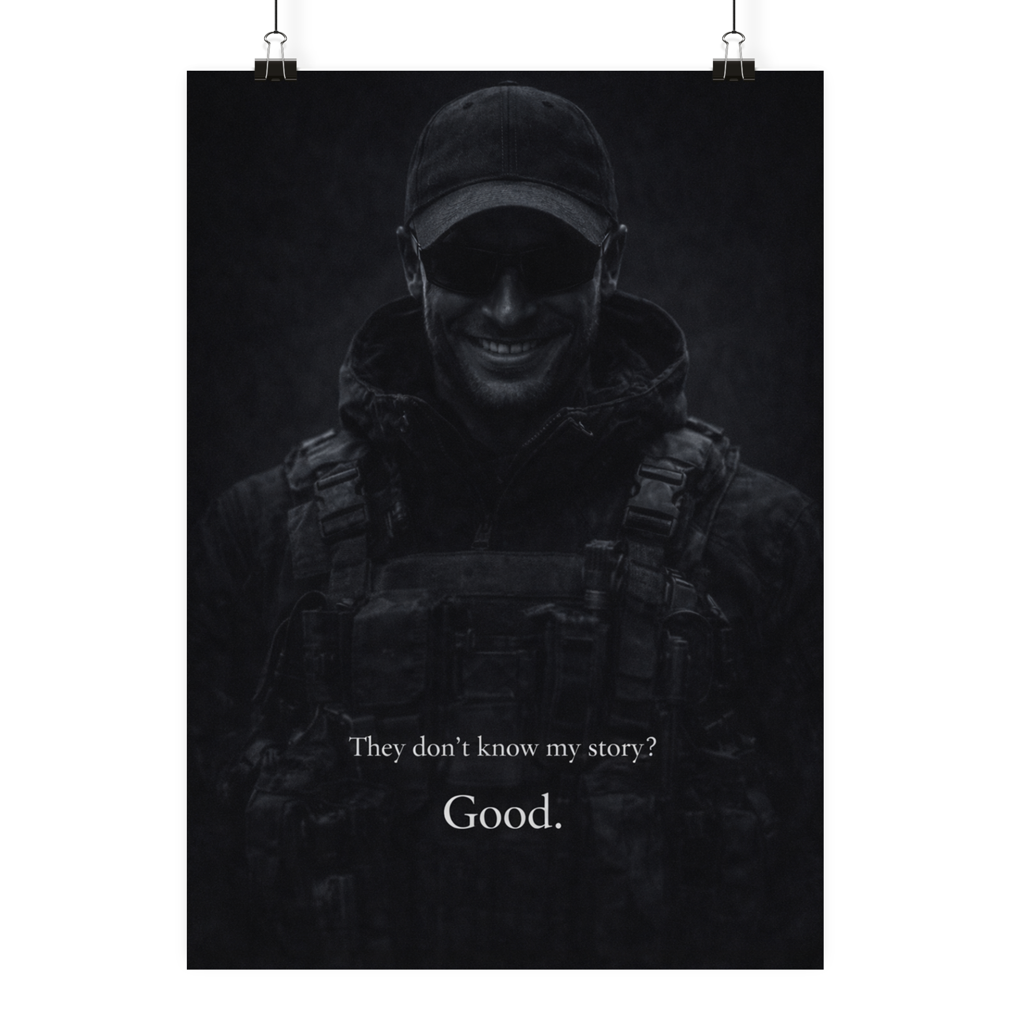 They don´t know my story ? Good - Poster Din A4 (hoch) als Airsoft Poster im DIN-Format
