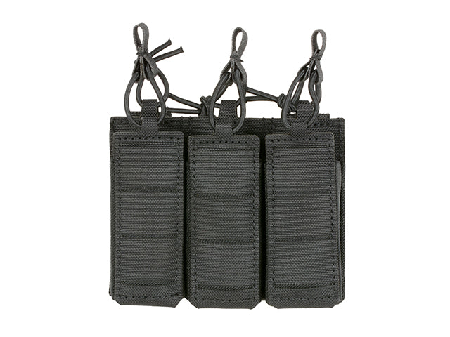 Triple Elastic Pistol Magazine Pouch Laser-cut - Black als Airsoft Magazin in Schwarz, Ansicht 3