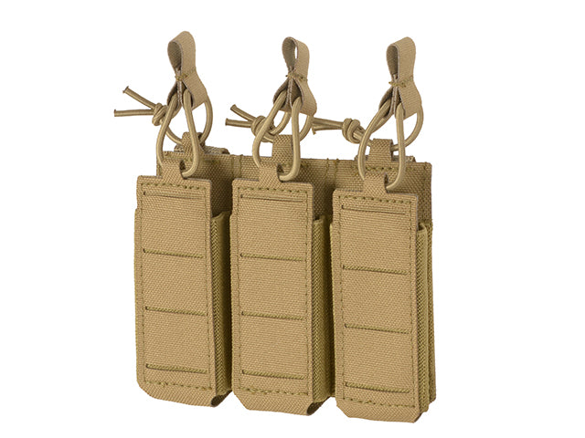 Triple Elastic Pistol Magazine Pouch Laser-cut - Coyote als Airsoft Magazin in Tan, Ansicht 3