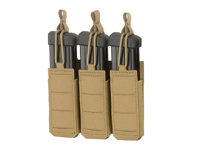 Triple Elastic Pistol Magazine Pouch Laser-cut - Coyote als Airsoft Magazin in Tan, Ansicht 4