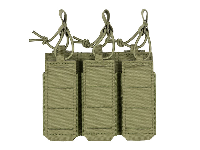 Triple Elastic Pistol Magazine Pouch Laser-cut - Olive als Airsoft Magazin, Ansicht 3
