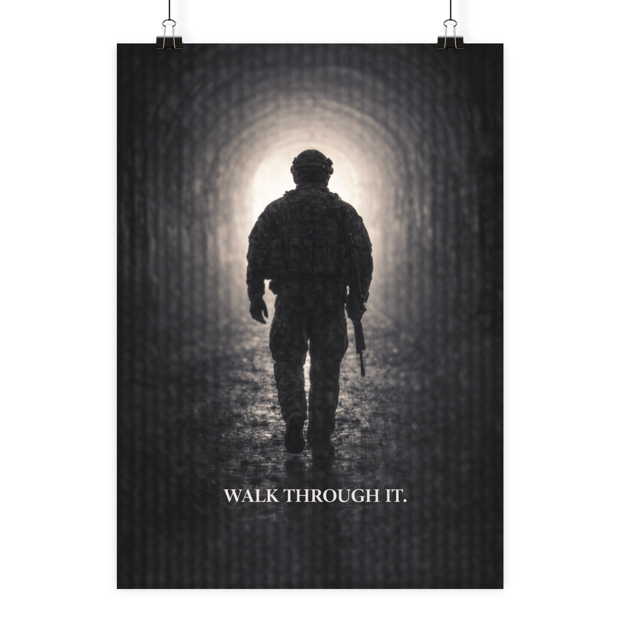 Walk through it. - Poster Din A1 (hoch) als Airsoft Poster im DIN-Format