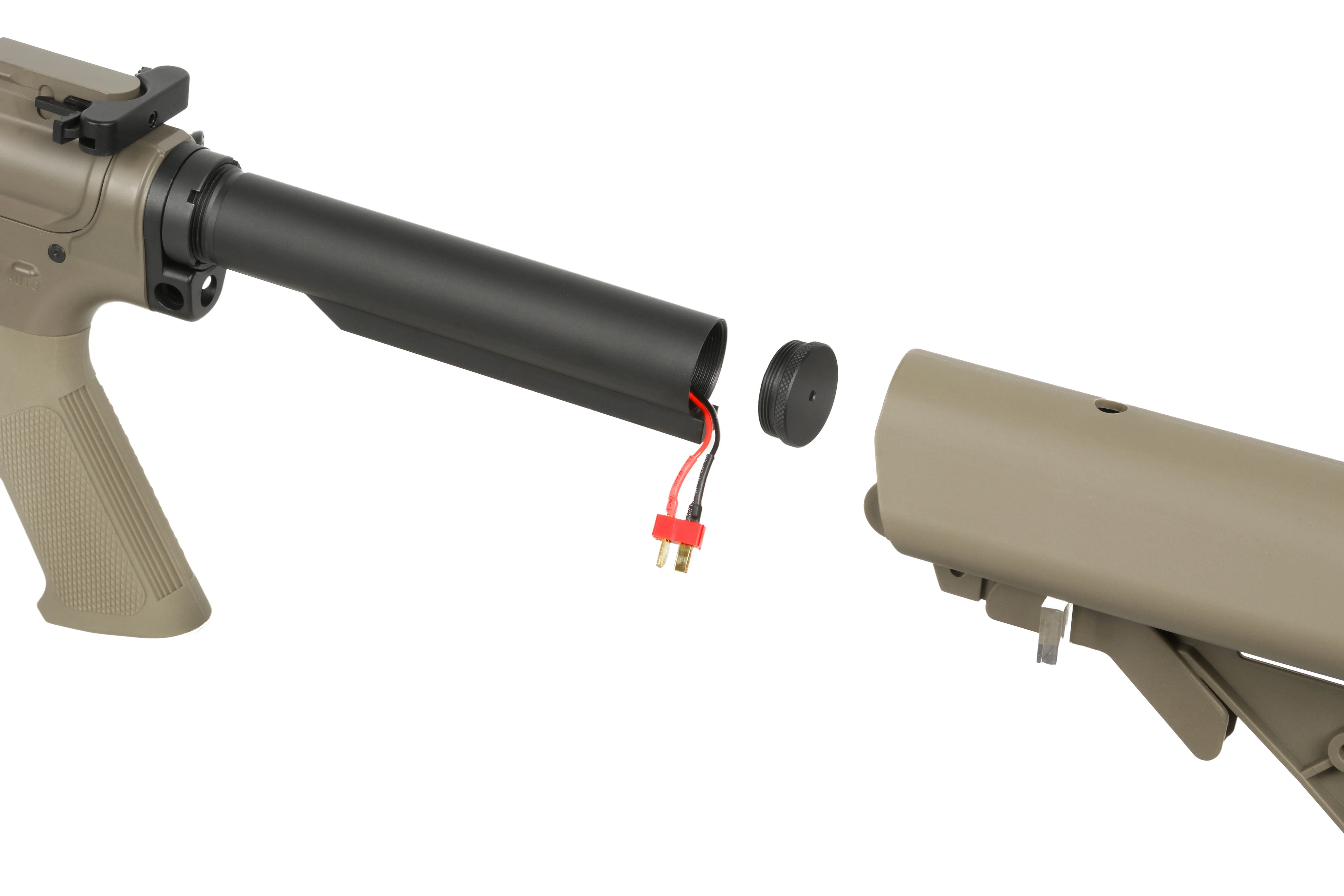 WE13 9,5" M4/AR-15 Knight's Armament, 30 RPS, ETU Tan – 0,5J - Produktbild 17 bei VARION