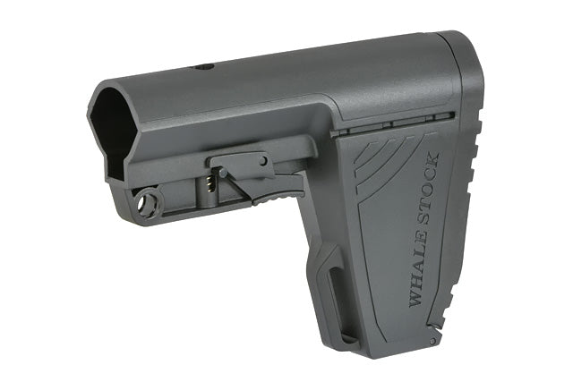 Whale Stock kurz für AR-15/M4 Black als Airsoft Zubehör von CYMA in Schwarz, Ansicht 3