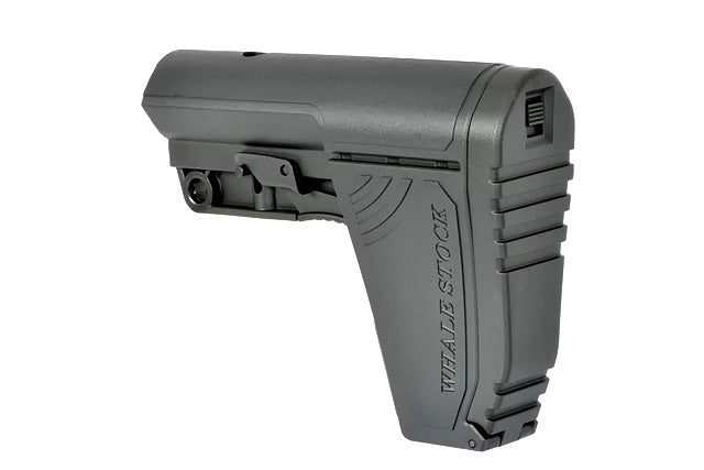 Whale Stock kurz für AR-15/M4 Black als Airsoft Zubehör von CYMA in Schwarz, Ansicht 4