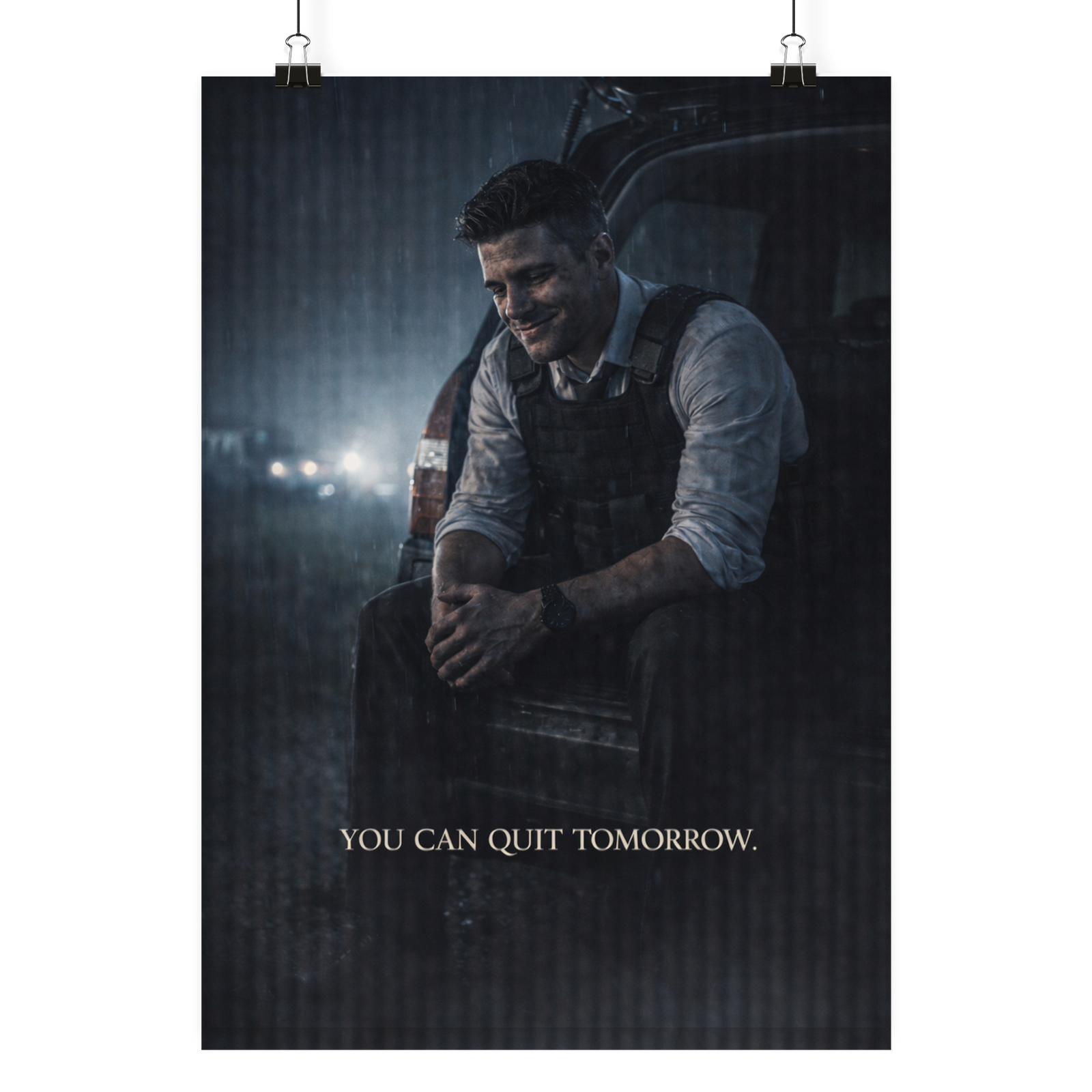 You can quit tomorrow