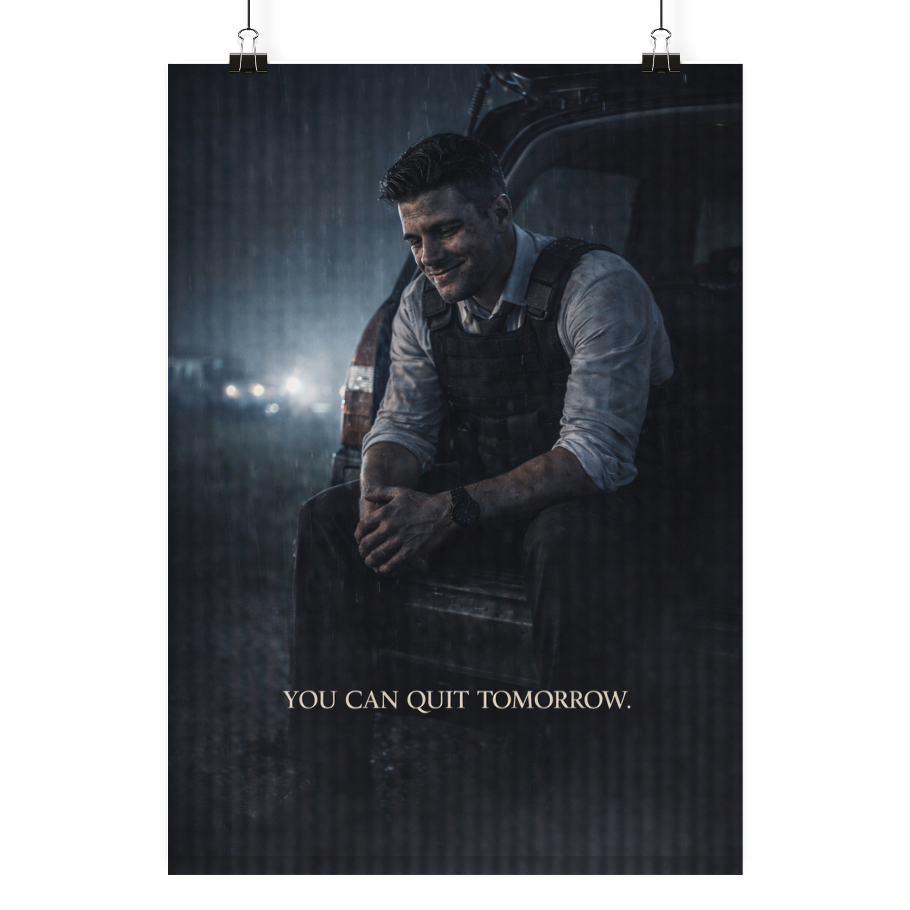 You can quit tomorrow - Poster Din A4 (hoch)